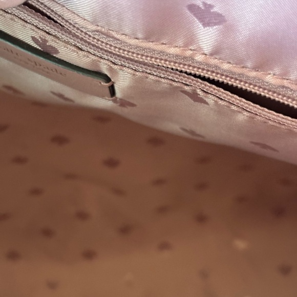 Kate Spade NWOT Mauve Leather Tote With Butterfly Leather Appliqués - Picture 10 of 16